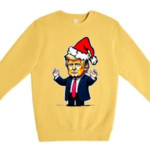 Donald Trump Christmas For Dads & Women Christmas Trump Premium Crewneck Sweatshirt