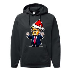 Donald Trump Christmas For Dads & Women Christmas Trump Performance Fleece Hoodie