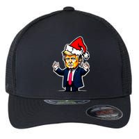 Donald Trump Christmas For Dads & Women Christmas Trump Flexfit Unipanel Trucker Cap