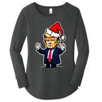 Donald Trump Christmas For Dads & Women Christmas Trump Women's Perfect Tri Tunic Long Sleeve Shirt