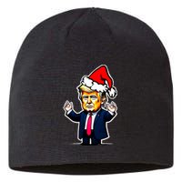 Donald Trump Christmas For Dads & Women Christmas Trump Sustainable Beanie