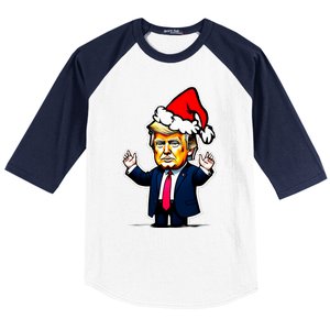 Donald Trump Christmas For Dads & Women Christmas Trump Baseball Sleeve Shirt