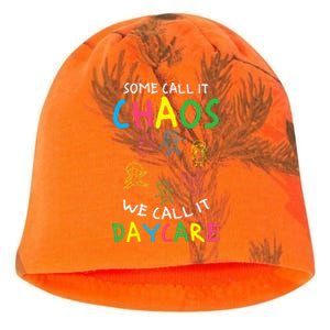 Daycare Teacher Crew Some Call It Chaos We Call It Daycare Kati - Camo Knit Beanie