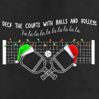 Deck The Courts With Balls And Volleys Christmas Pickleball  15oz Campfire Ceramic Mug