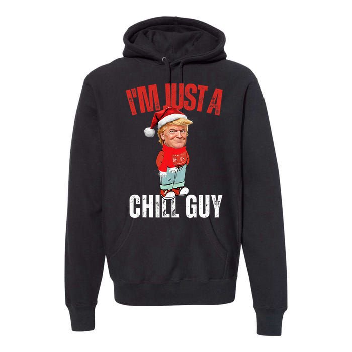 Donald Trump Christmas – Chill Meme Guy Premium Hoodie