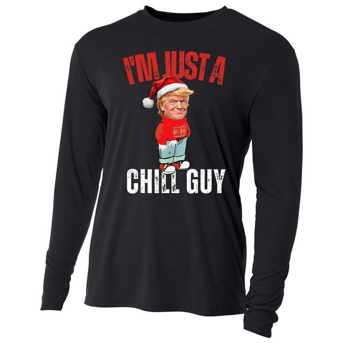 Donald Trump Christmas – Chill Meme Guy Cooling Performance Long Sleeve Crew