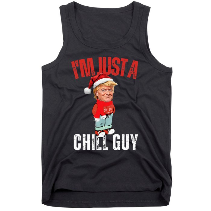 Donald Trump Christmas – Chill Meme Guy Tank Top