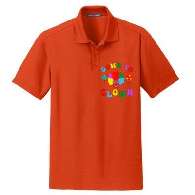 Down To Clown Clowncore Aesthetic Dry Zone Grid Polo