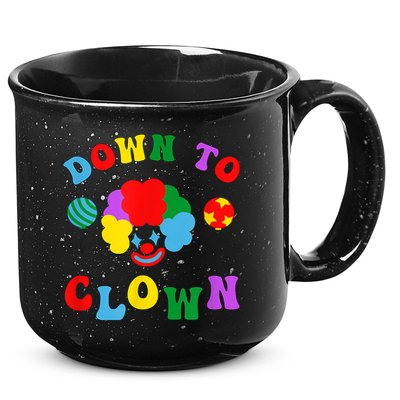 Down To Clown Clowncore Aesthetic 15oz Campfire Ceramic Mug
