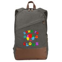 Down To Clown Clowncore Aesthetic Cotton Canvas Backpack