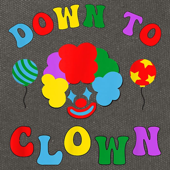 Down To Clown Clowncore Aesthetic Cotton Canvas Backpack