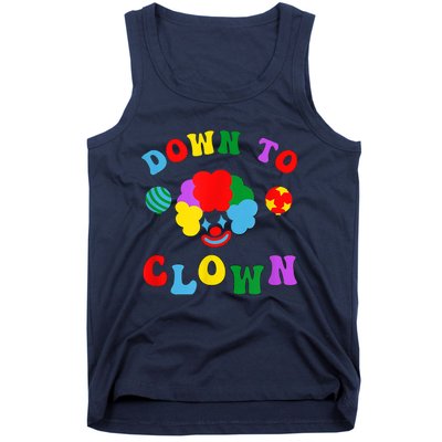 Down To Clown Clowncore Aesthetic Tank Top