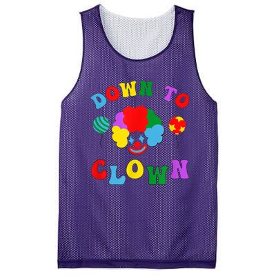 Down To Clown Clowncore Aesthetic Mesh Reversible Basketball Jersey Tank