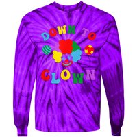 Down To Clown Clowncore Aesthetic Tie-Dye Long Sleeve Shirt