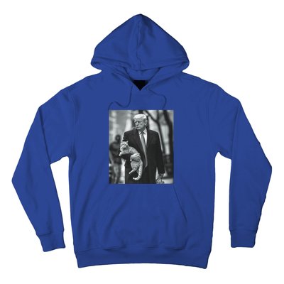 Donald Trump Carrying A Cat 2024 Gift Hoodie