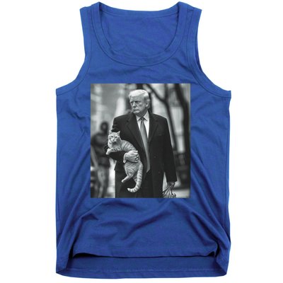 Donald Trump Carrying A Cat 2024 Gift Tank Top