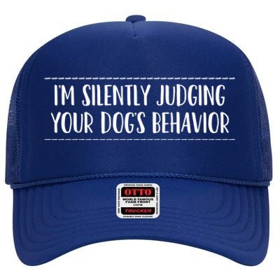 Dog Trainer Dog Training Gift High Crown Mesh Back Trucker Hat