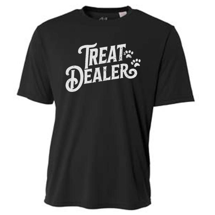 Dog Treat Dealer Funny Humor Dog Owner Dog Treats Dog Lover Cooling Performance Crew T-Shirt