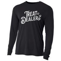 Dog Treat Dealer Funny Humor Dog Owner Dog Treats Dog Lover Cooling Performance Long Sleeve Crew