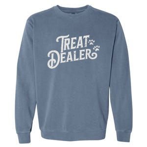 Dog Treat Dealer Funny Humor Dog Owner Dog Treats Dog Lover Garment-Dyed Sweatshirt