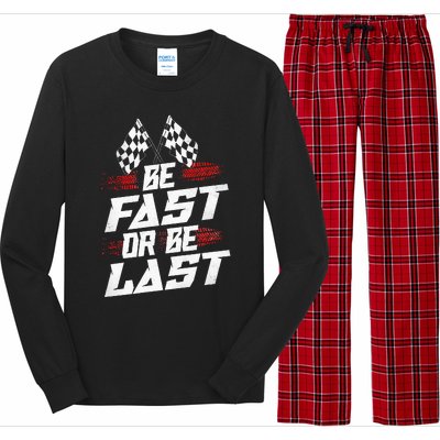 Dirt Track Drag Racing Race Vintage Long Sleeve Pajama Set