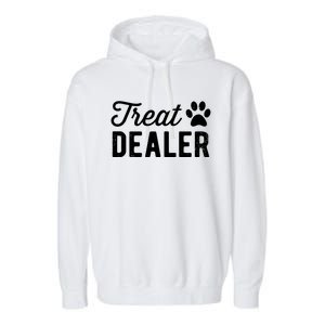 Dog Treat Dealer Funny Humor Dog Owner Dog Treats Dog Lover Cool Gift Garment-Dyed Fleece Hoodie