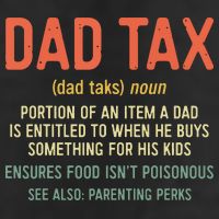 Dad Tax Definition Fathers Day Adult Drive Performance Visor