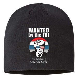 Donald Trump Defund The FBI Conservative Sustainable Beanie