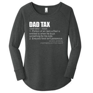 Dad Tax Definition Funny Fathers Day Gift Dad Tax Women's Perfect Tri Tunic Long Sleeve Shirt