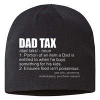 Dad Tax Definition Funny Fathers Day Gift Dad Tax Sustainable Beanie