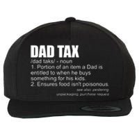 Dad Tax Definition Funny Fathers Day Gift Dad Tax Wool Snapback Cap