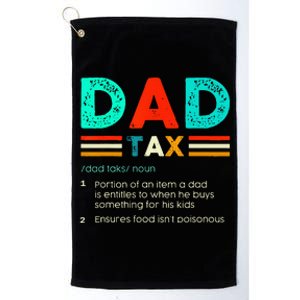 Dad Tax Definition Funny Fathers Day Sarcastic Accountant Platinum Collection Golf Towel