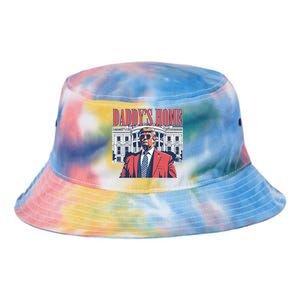 Donald Trump Daddys Home White House Tie Dye Newport Bucket Hat