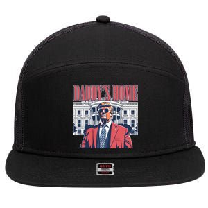 Donald Trump Daddys Home White House 7 Panel Mesh Trucker Snapback Hat