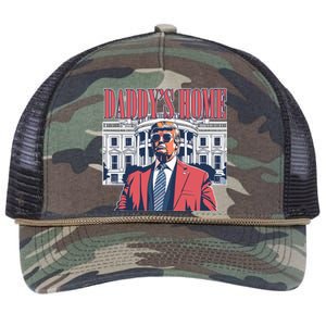 Donald Trump Daddys Home White House Retro Rope Trucker Hat Cap