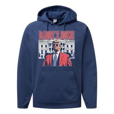 Donald Trump Daddys Home White House Performance Fleece Hoodie