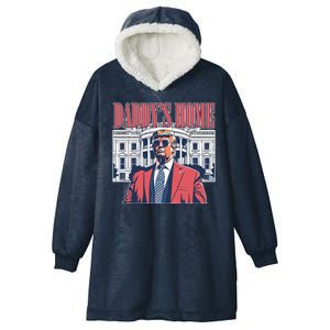 Donald Trump Daddys Home White House Hooded Wearable Blanket