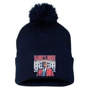 Donald Trump Daddys Home White House Pom Pom 12in Knit Beanie