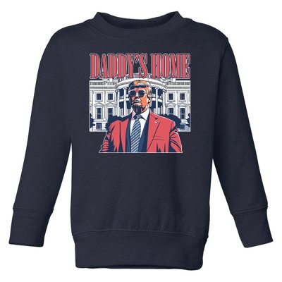 Donald Trump Daddys Home White House Toddler Sweatshirt