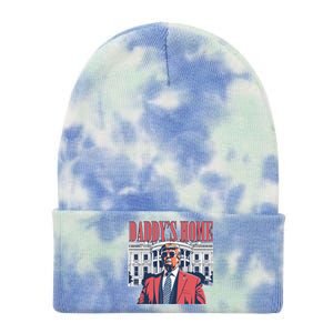 Donald Trump Daddys Home White House Tie Dye 12in Knit Beanie