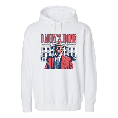 Donald Trump Daddys Home White House Garment-Dyed Fleece Hoodie