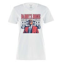 Donald Trump Daddys Home White House Women's Momentum V-Neck T-Shirt