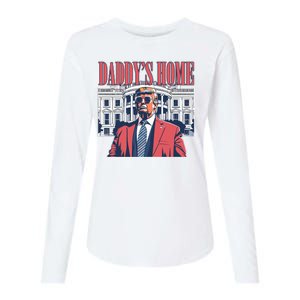 Donald Trump Daddys Home White House Womens Cotton Relaxed Long Sleeve T-Shirt