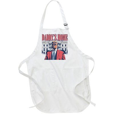 Donald Trump Daddys Home White House Full-Length Apron With Pockets