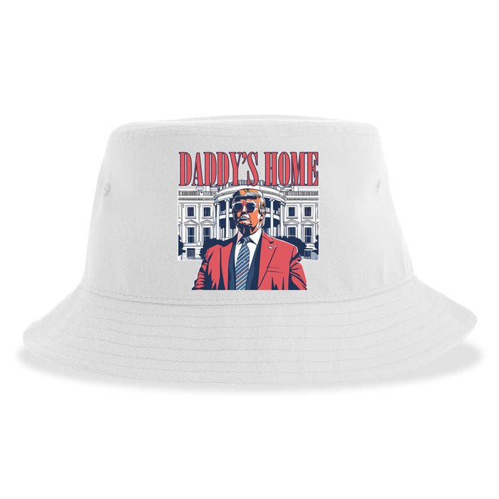 Donald Trump Daddys Home White House Sustainable Bucket Hat