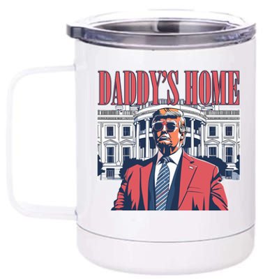 Donald Trump Daddys Home White House 12 oz Stainless Steel Tumbler Cup