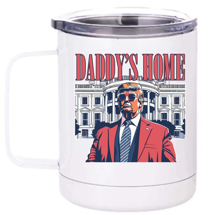 Donald Trump Daddys Home White House 12 oz Stainless Steel Tumbler Cup