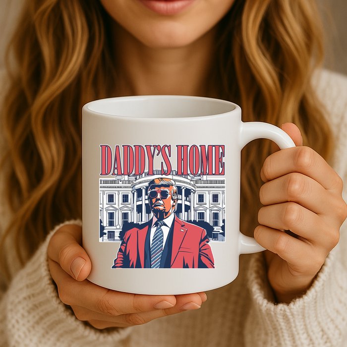 Donald Trump Daddys Home White House Mug