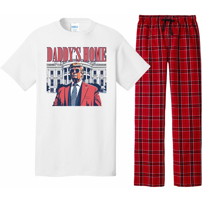 Donald Trump Daddys Home White House Pajama Set