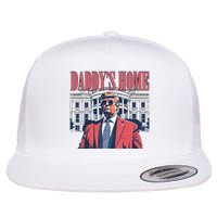 Donald Trump Daddys Home White House Flat Bill Trucker Hat